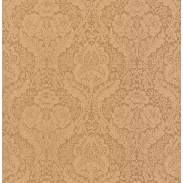 Brewster 8 in. W x 10 in. H Damask Wallpaper Sample