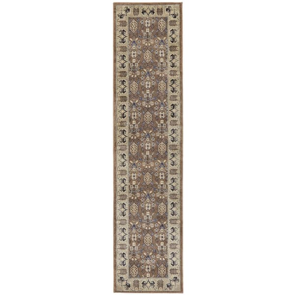 Home Decorators Collection Gianna Brown 2 ft. x 8 ft. Runner Rug
