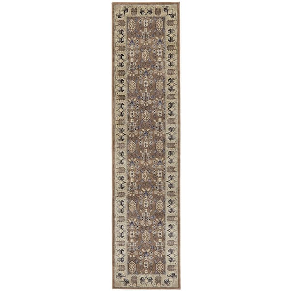 Gianna Brown 2 ft. x 8 ft. Runner Rug