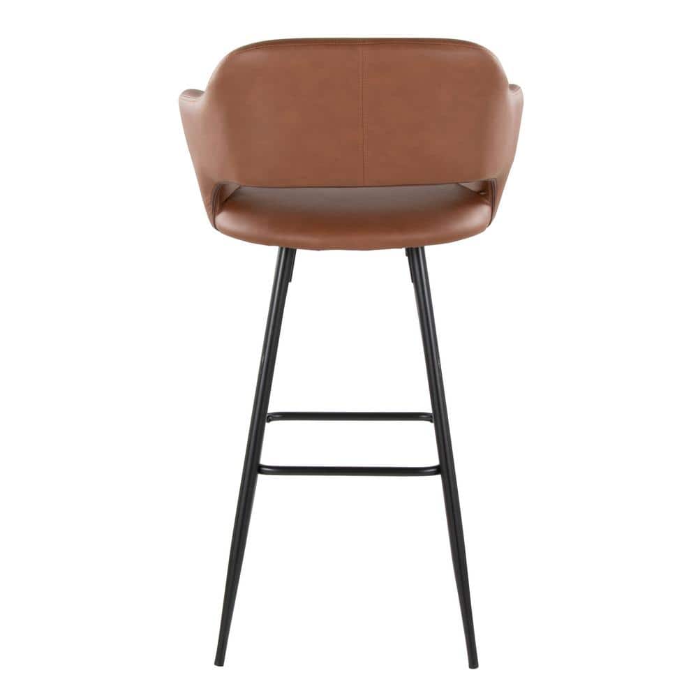 Margarite 30" Brown Metal Swivel Counter-Stool Set