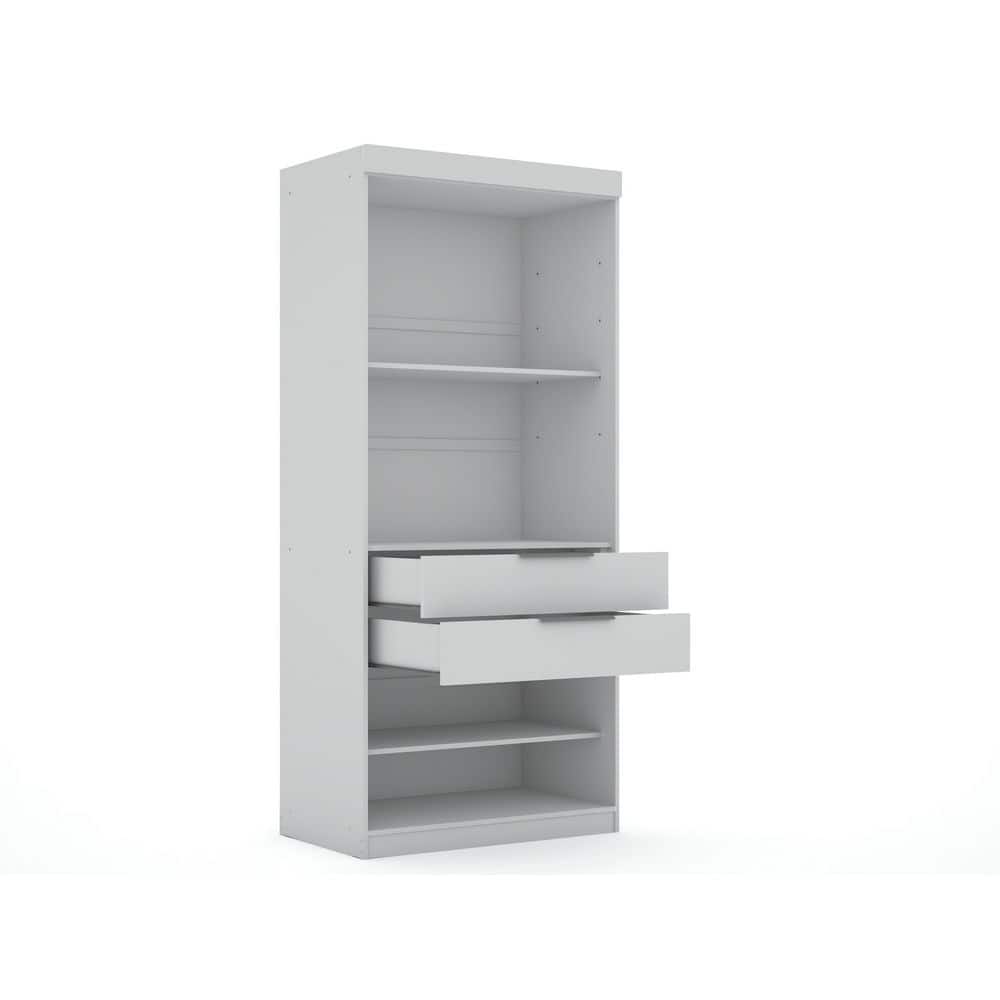 Midnight Blue 3-Piece Wood Wardrobe Closet Set
