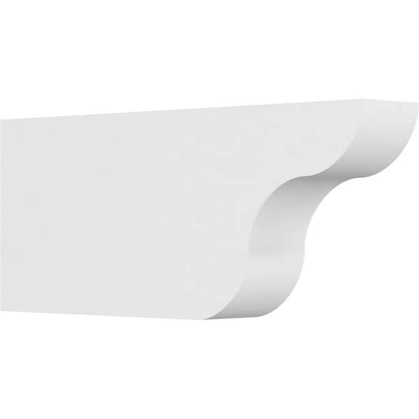 Ekena Millwork 4 in. x 10 in. x 24 in. Standard Carmel Architectural Grade PVC Rafter Tail Brace