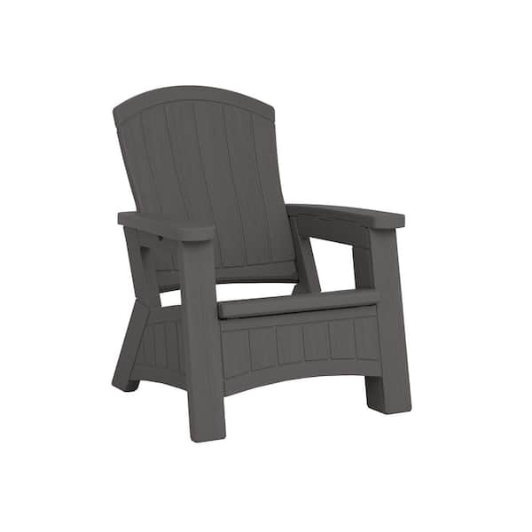 Suncast Peppercorn Plastic Adirondack Chair