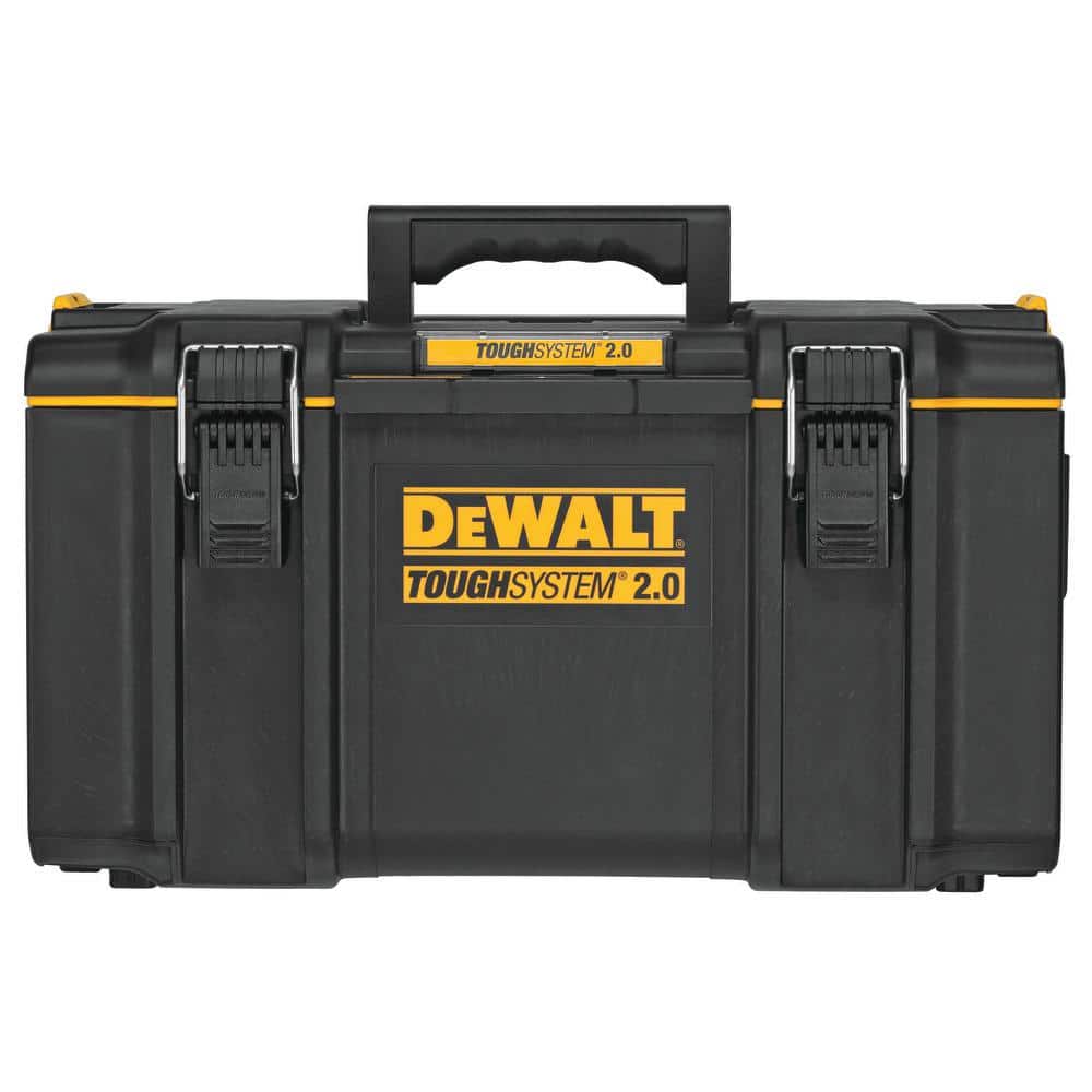 DEWALT, Black and Yellow TSTAK 2.0 Shallow Toolbox with Long Handle