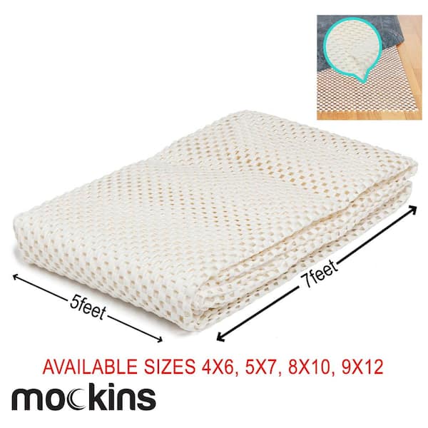 Mockins 5 Ft X 7 Premium Grip And, Home Depot Rug Pads