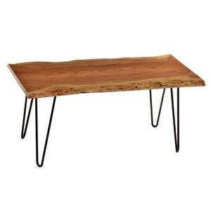 Mariana 42 in. Rectangle Naatural Solid Wood Coffee Table
