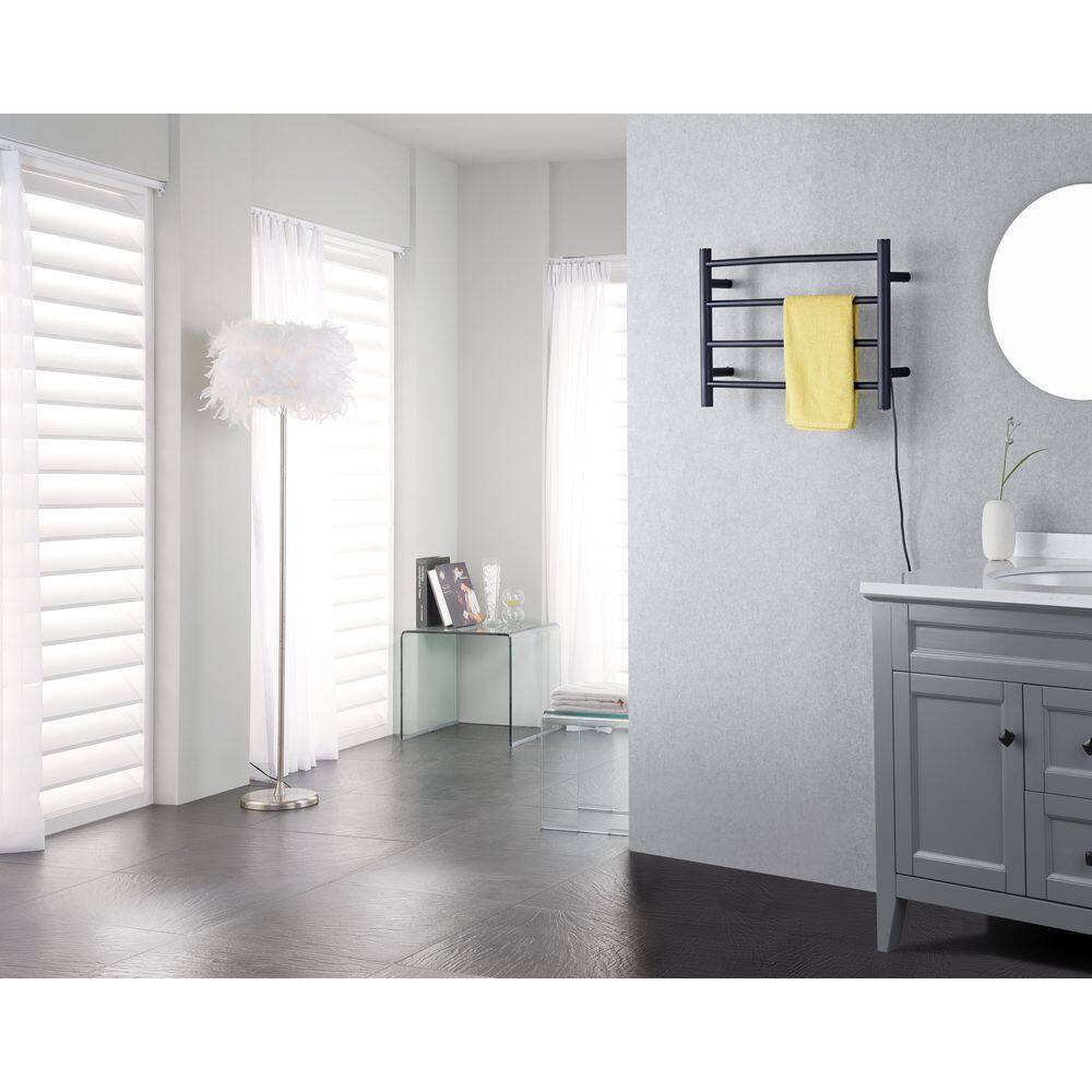 Matte Black Stainless Steel Wall Mounted Towel Warmer