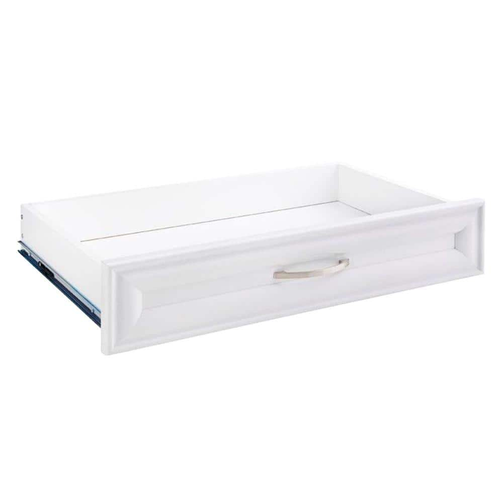 ClosetMaid 5 in. H x 23.5 in. W White Wood Drawer 4944 - The Home Depot