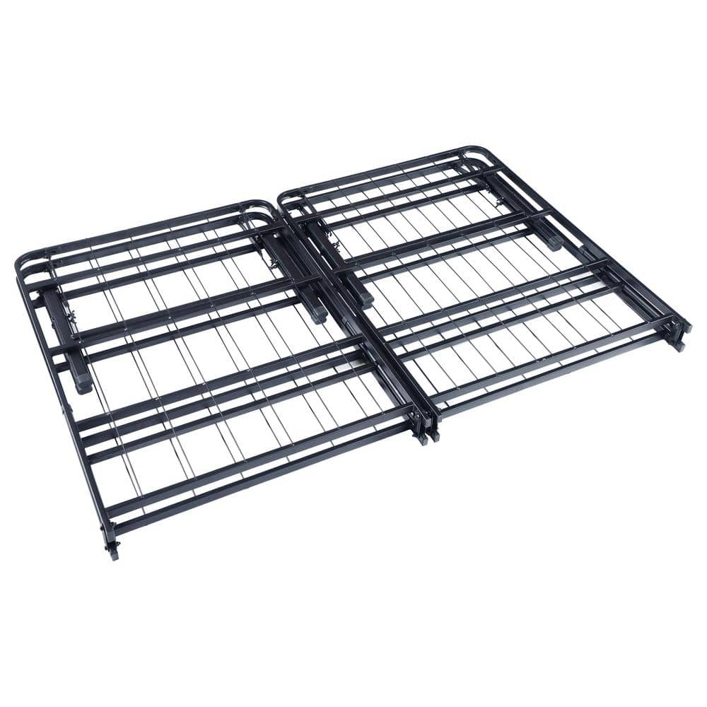Mabel Full Black Metal Folding Platform Bed Frame