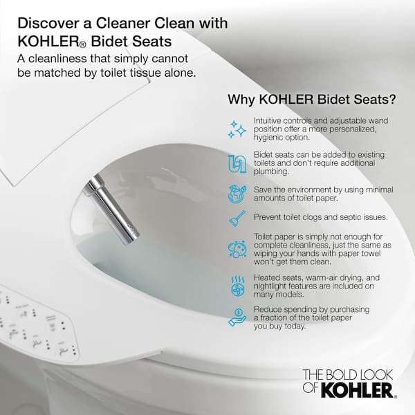 K26132CSP0 by Kohler - C3®-420 Elongated bidet toilet seat