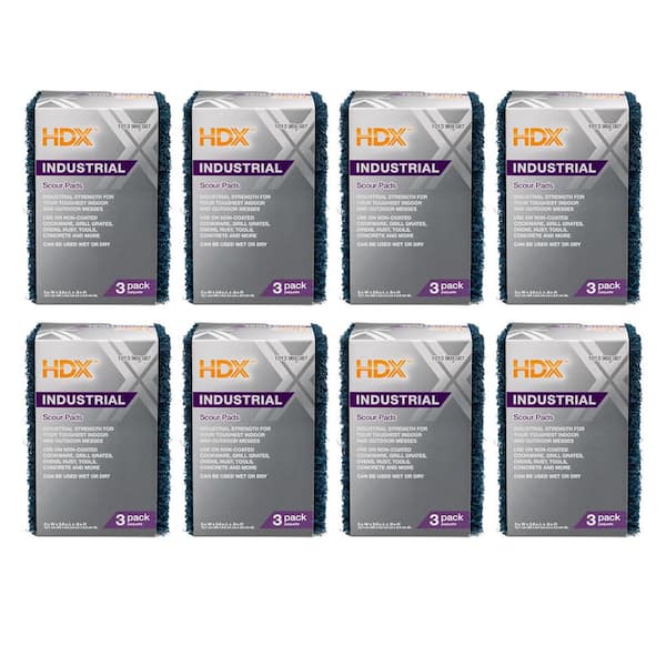 Industrial Strength Scouring Pads (24-Pack)