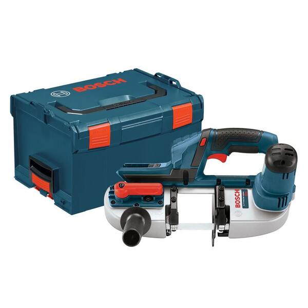 Bosch 18 Volt Lithium-Ion Cordless Electric Compact Power Bandsaw with L-Boxx 3 Hard Case (Tool-Only)