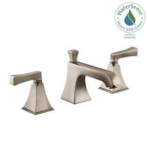 Memoirs 8 in. Widespread 2-Handle Low-Arc Water-Saving Bathroom Faucet in Vibrant Brushed Bronze with Deco Lever Handles