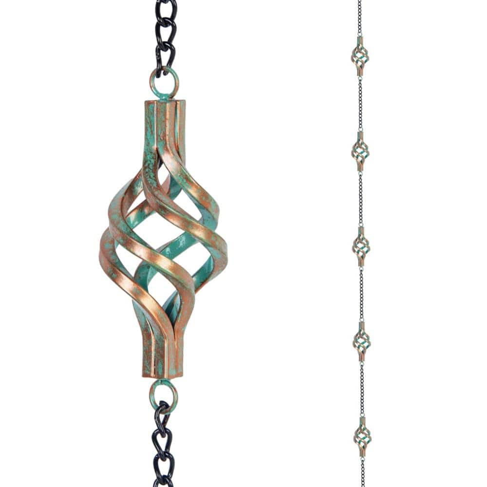 9.7 ft Rain Chain Decorative Gutter Downspout Alternative Bronze 1-Piece price history on PriceWatchPro
