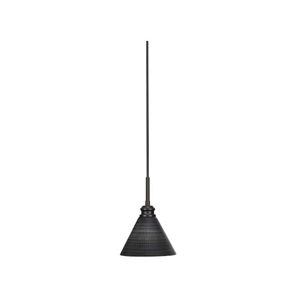Albany 60-Watt 1-Light Espresso Pendant Mini Pendant Light Black