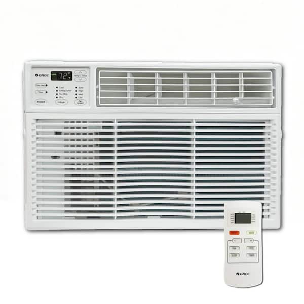 12,000 BTU 115-Volt Electronic Window Air Conditioner with Dehumidifier & Remote Control, Cools Up to 550 Sq. Ft