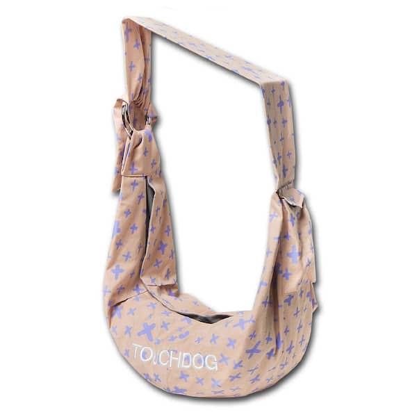 Touchdog Pink Paw-Ease Over-The-Shoulder Travel Sling Pet Carrier