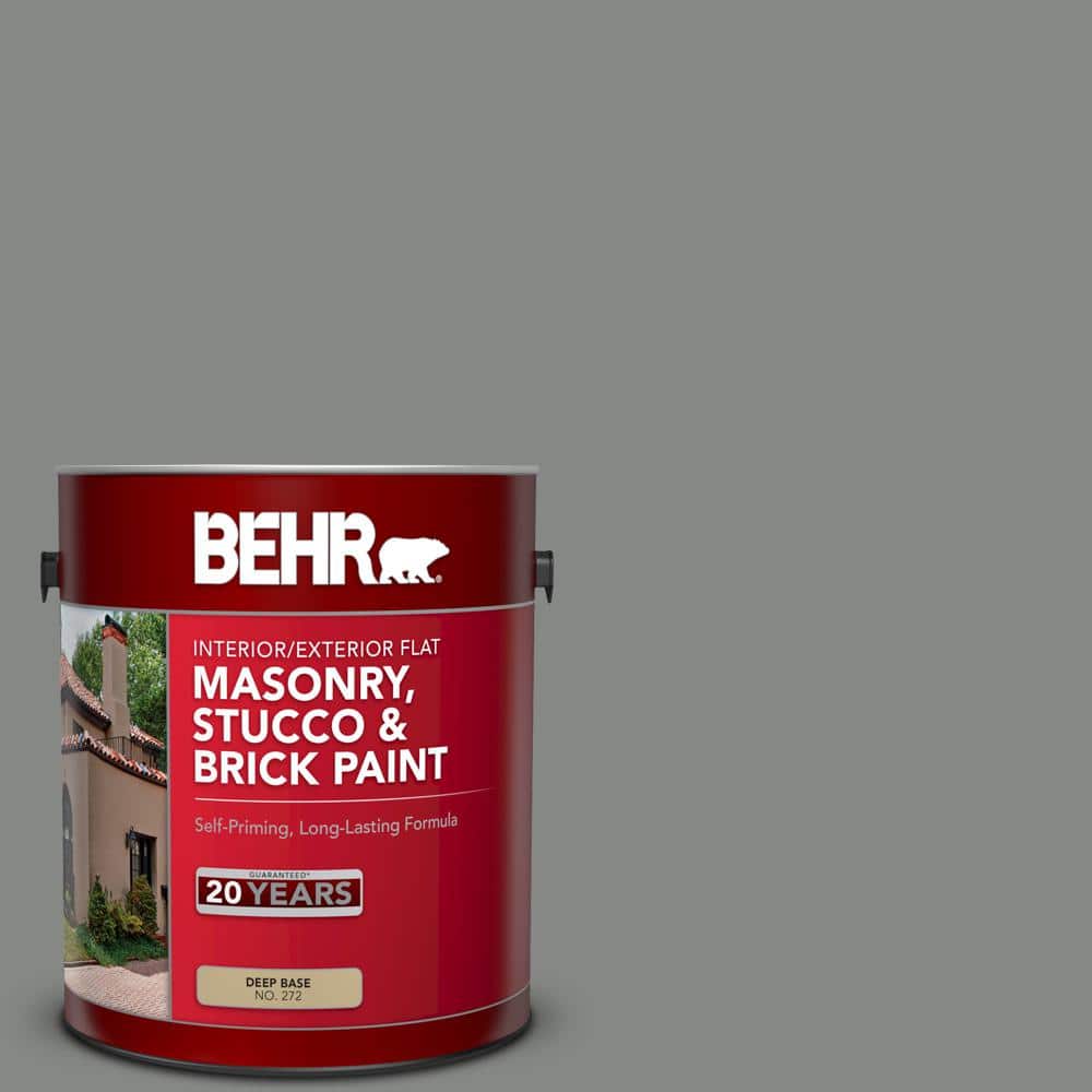 1 gal. #PPU25-17 Euro Gray Flat Masonry, Stucco and Brick Interior/Exterior