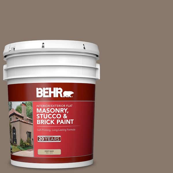 BEHR 5 gal. #MQ2-38 Grizzly Flat Masonry, Stucco and Brick Interior/Exterior Paint