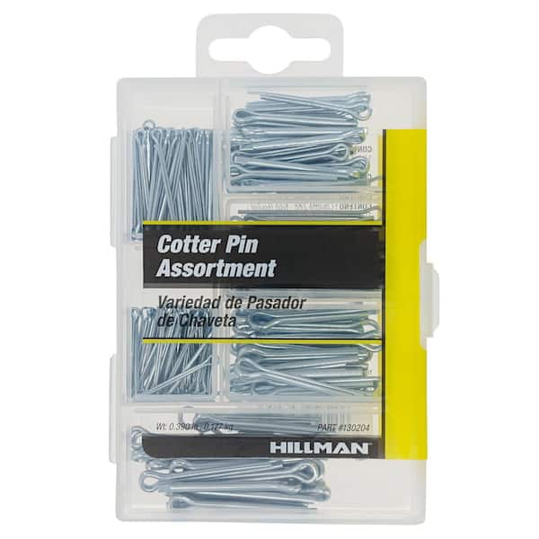 Zinc Cotter Pin Assorted Kit (180-Pack)