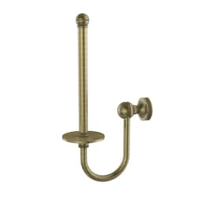 Mambo Collection Upright Single Post Toilet Paper Holder in Antique Brass