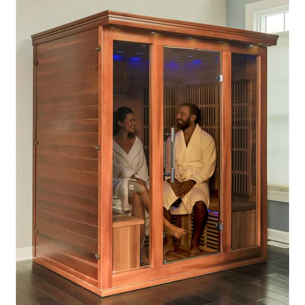 HeatWave 4 to 5-Person Cedar Elite Premium Sauna BSA1322 - The