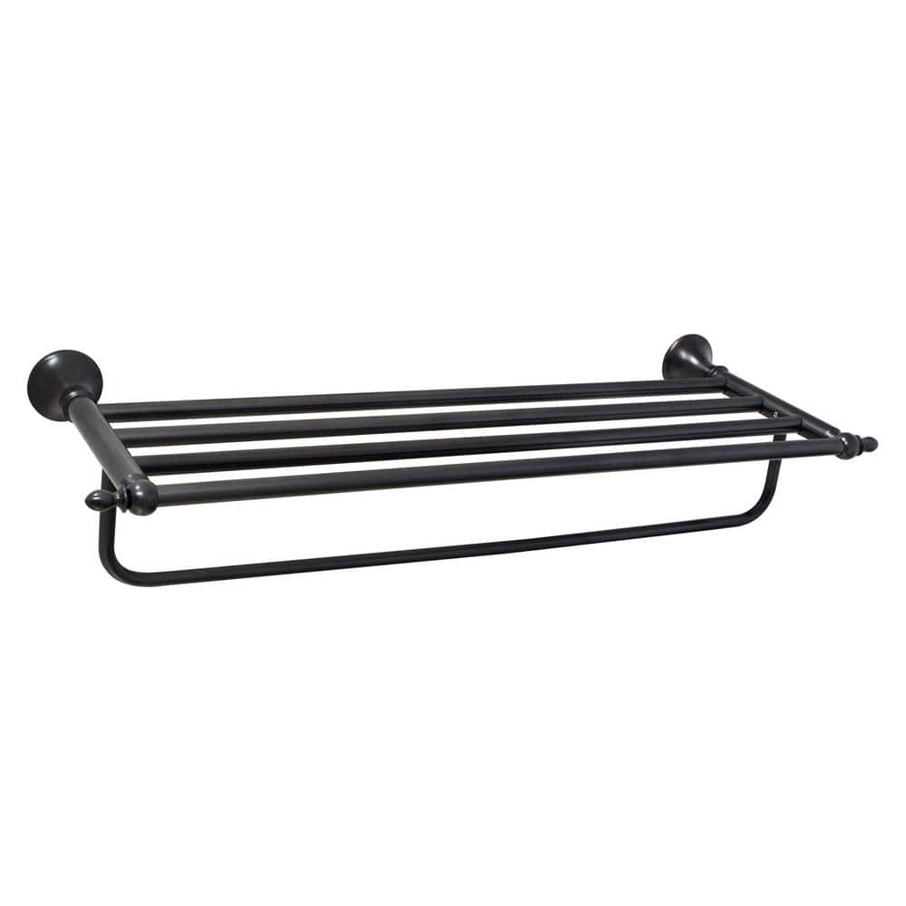 Modona Antica 24 In. Towel Rack In Rubbed Bronze 4025-rb - The Home Depot