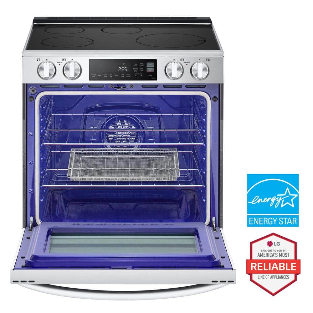 Stainless Steel Smart Induction Slide-In Range with Convection