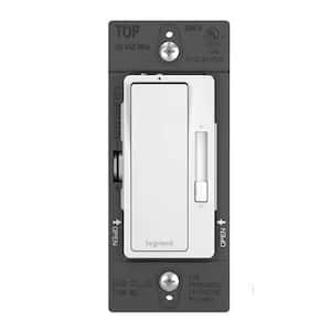 radiant  150W Rocker Dimmer with Microban for LED/CFL/Halogen/Incandescent Bulbs, 3-Way/1-Pole, White