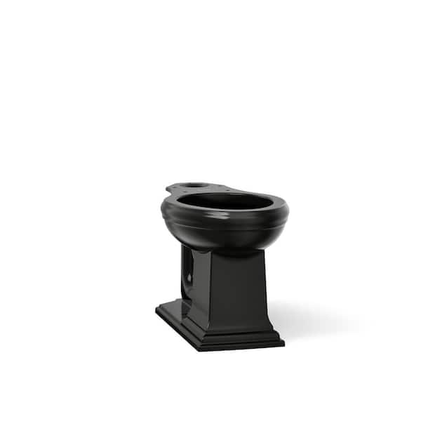 Memoirs Comfort Height Elongated Toilet Bowl Only in Black Black