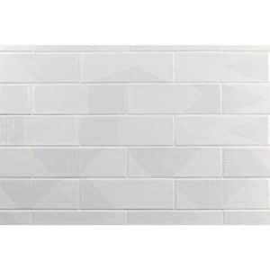 Ace White 2 in. x 8 in. x 9 mm Polished Ceramic Subway Wall Tile (38 pieces / 5.38 sq. ft. / box)