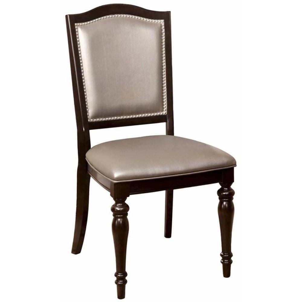 William S Home Furnishing Harrington Dark Walnut Side Chair Cm3970sc 2pk The Home Depot