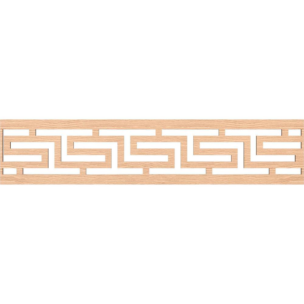 Tulum Fretwork 0.25 in. D x 46.75 in. W x 10 in. L Red Oak Wood Panel Moulding price history on PriceWatchPro