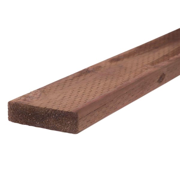 Unbranded 2 in. x 6 in. x 16 ft. Pressure-Treated Lumber Brown Stain Ground Contact WW (Actual: 1.5 in. x 5.5 in. x 192 in.)