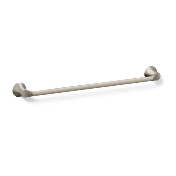 KOHLER Simplice 24 in. Wall Mounted Single Towel Bar in Brushed Nickel