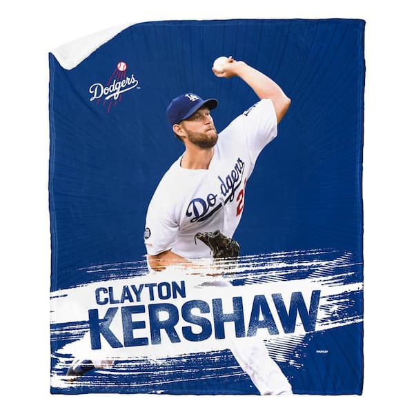 THE NORTHWEST GROUP MLB Dodgers Clayton Kershaw Silk Touch Sherpa Multicolor Throw