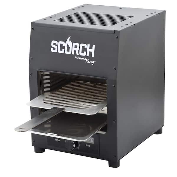 Flame King Scorch Electric Rapid Broiler Infrared Indoor Outdoor Cooker Fk Beef 110 The Home Depot Flame King Scorch Electric Rapid, Electric Outdoor Grills At Home Depot