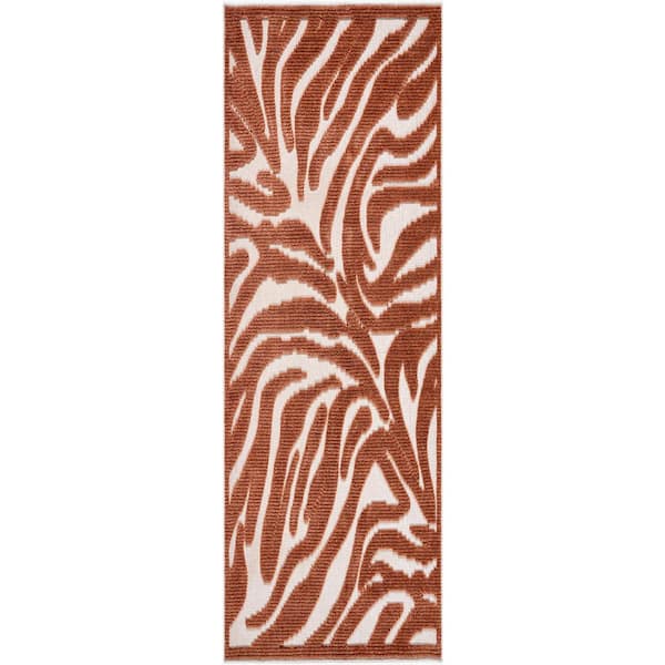 Lyna Olive Modern 3 ft. x 7 ft. Indoor Area Rug