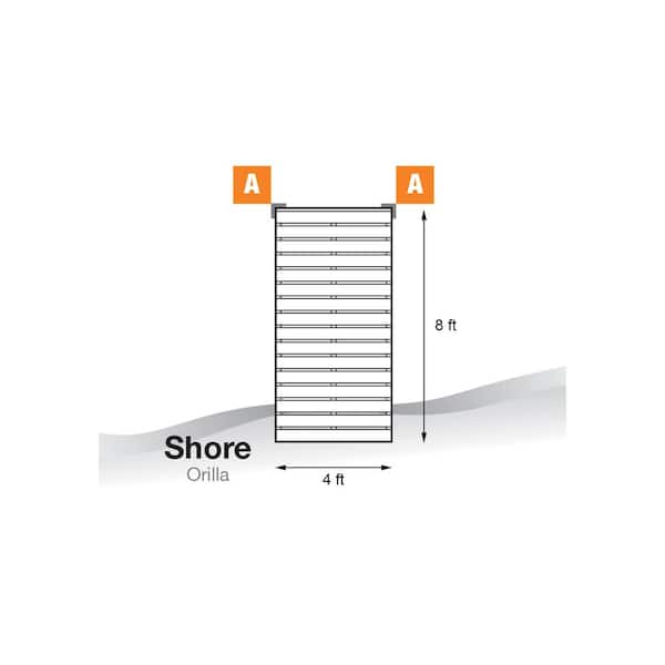 8 ft. Straight Aluminum Dock Frames and Hardware for Aluminum Dock Systems