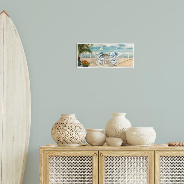 Stupell Industries Summer Beach View Deck by Charlene Olson Unframed ...