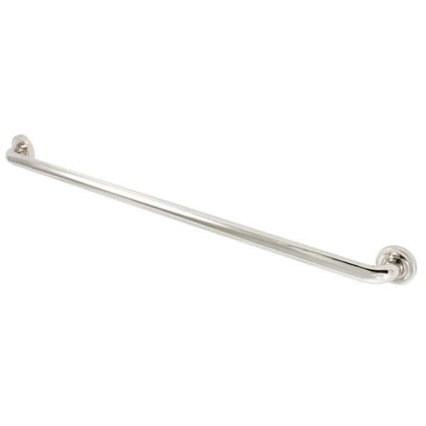 Kingston Brass Camelon 36 in. x 1-1/4 in. Grab Bar in Polished Nickel
