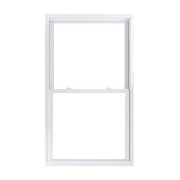 American Craftsman 35.75 in. x 61.25 in. 70 Pro Series Low-E Argon Glass Double Hung White Vinyl Replacement Window, Screen Incl