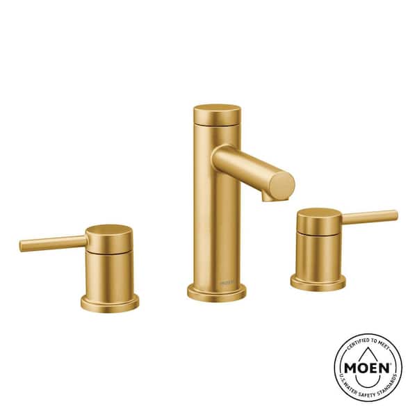 Align 8 in. Widespread 2-Handle Bathroom Faucet Trim Kit in Brushed Gold (Valve Not Included)