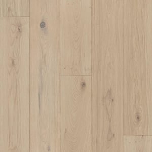 Take Home Sample - Torrey French Oak Water Resistant Wirebrushed Engineered Hardwood Flooring - 7.5 in. x 7 in.