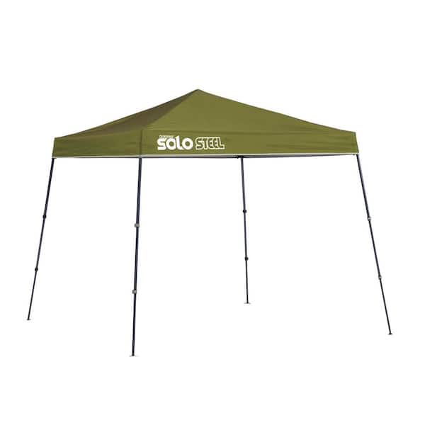 Quik Shade 9 ft. x 9 ft. Olive Slant Leg Canopy 167545DS - The Home Depot