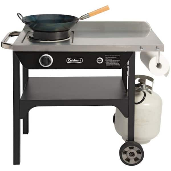 Cuisinart 50,000 BTU Premium 14-in.Outdoor Wok Station with contoured ...