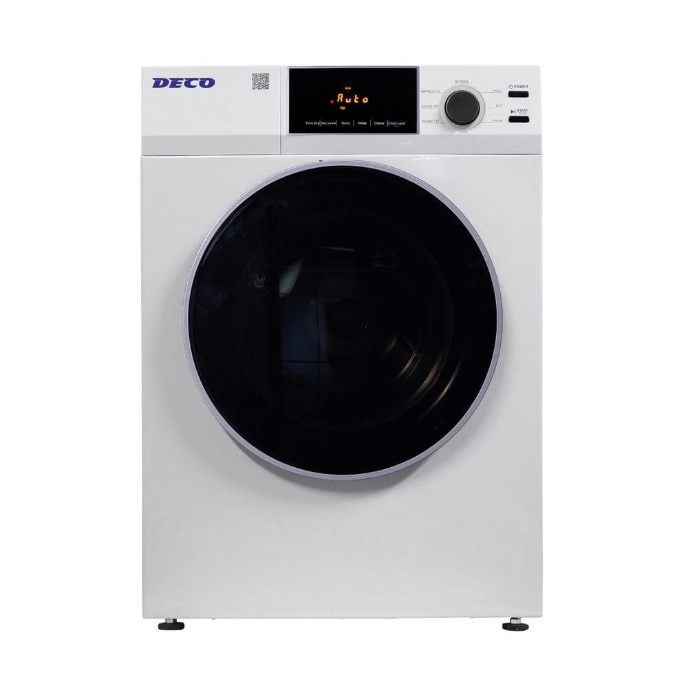 4 cu. ft. 18 lbs. 110-Volt vented Dryer Interior light, Reversible door in White