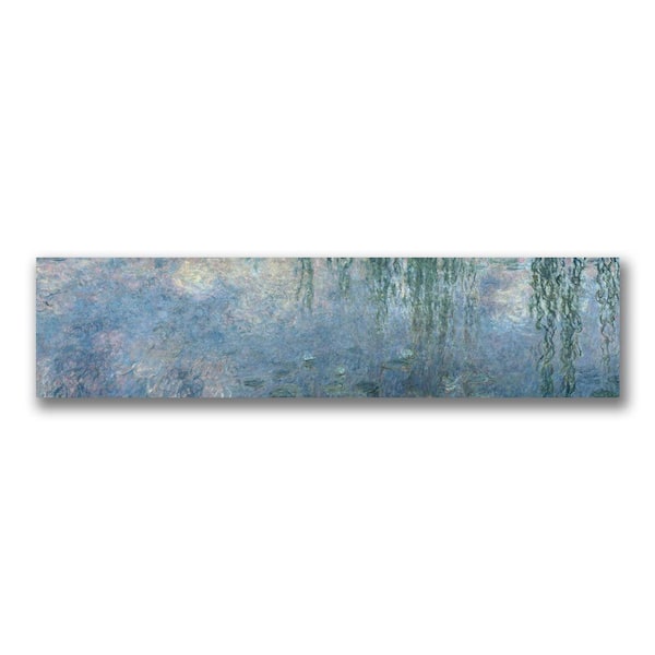Trademark Fine Art 14 in. x 47 in. Waterlilies Morning Canvas Art