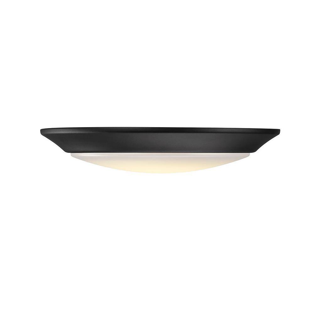 7.48 in. Matte Black Integrated LED Flush Mount Disc Light price history on PriceWatchPro