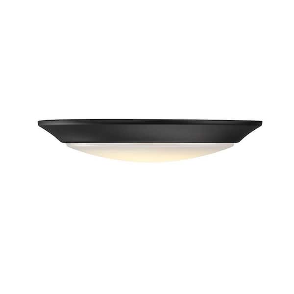 Savoy House 7.48 in. Matte Black Integrated LED Flush Mount Disc Light